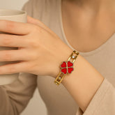 Stainless Steel Kara Bracelet-01 (Maroon)